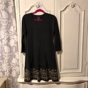 J and H grey sweater dress size medium